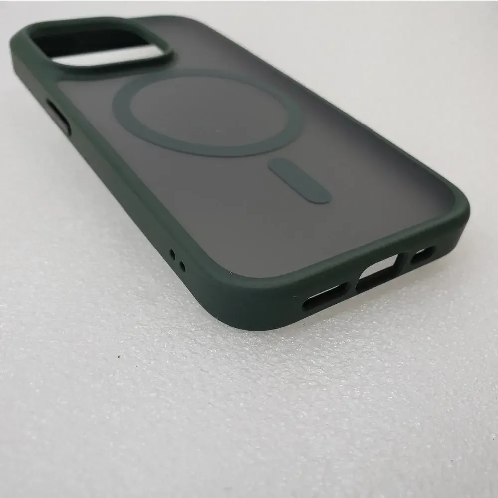 TORRAS Magnetic Guardian Phone Case for Apple iPhone 15 Pro (Green)